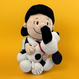 Peanut's Lucy Holding Snoopy Hallmarks Charlie Brown Plush Toy 9in NEW
